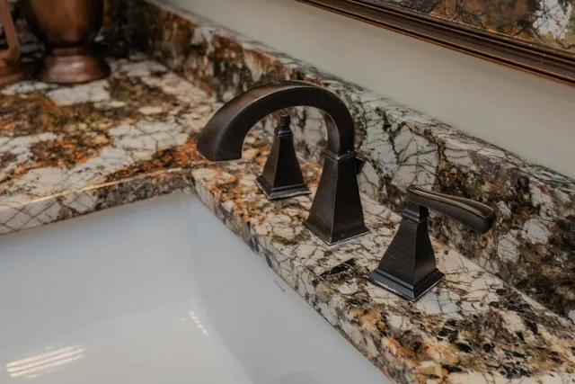 a view of barn in the middle of a yard