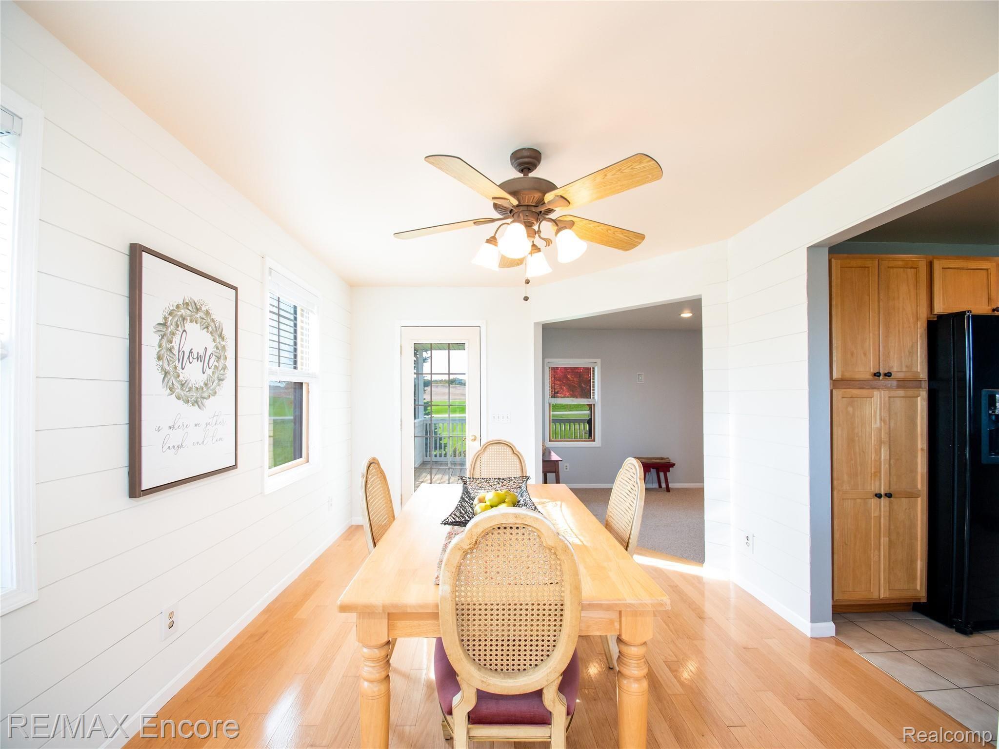 4815 Shoemaker Road Almont, MI 48003 - Photo 13 of 37 Dining Room With Beautiful Hardwood Floors