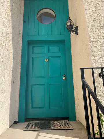 a view of a entryway door of the house
