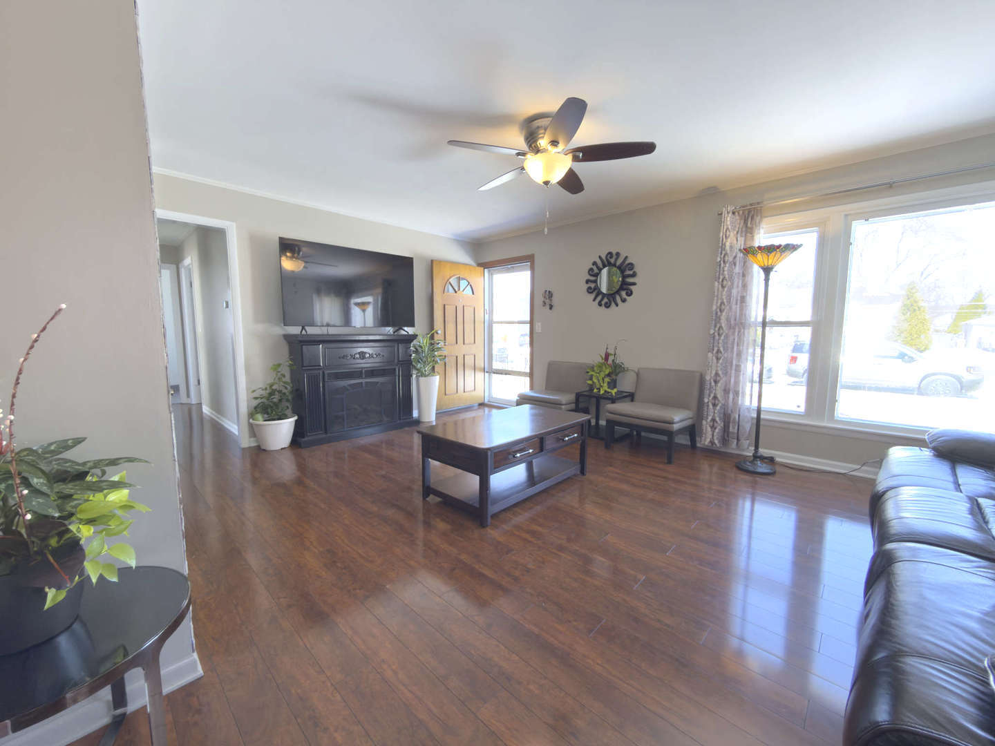 2035 Fargo Street Des Plaines, IL 60018 - Photo 2 of 19 a living room with furniture and a wooden floor