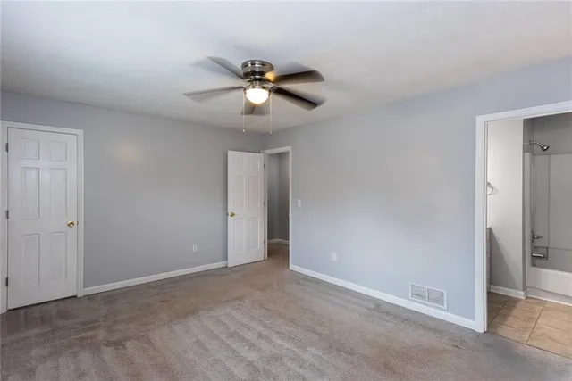 a view of an empty room