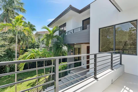 a view of a house with a balcony