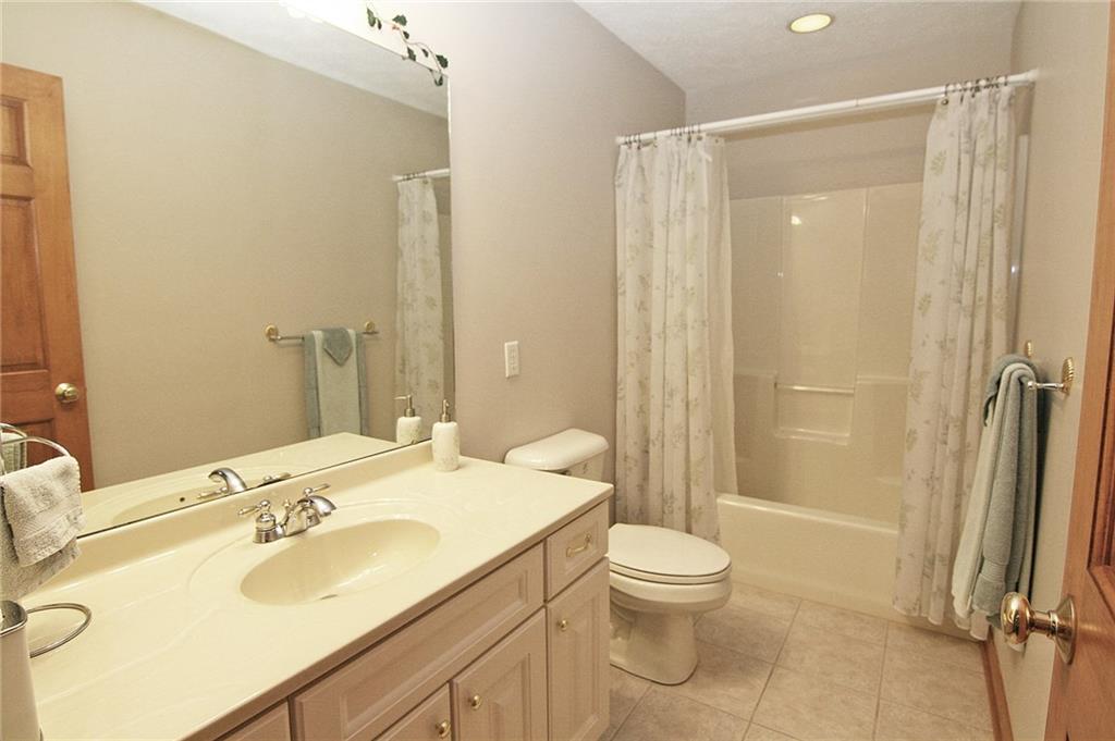 1580 Nine Eighty Road Canonsburg, PA 15317 - Photo 23 of 25 Hall bath with maple vanity, ceramic tile flooring, tub/shower combination...