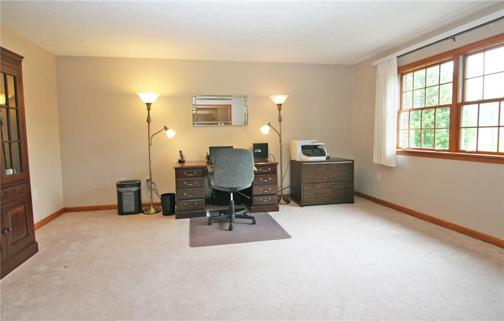 The living room is currently used as an office space.  It is a great for a quiet escape!