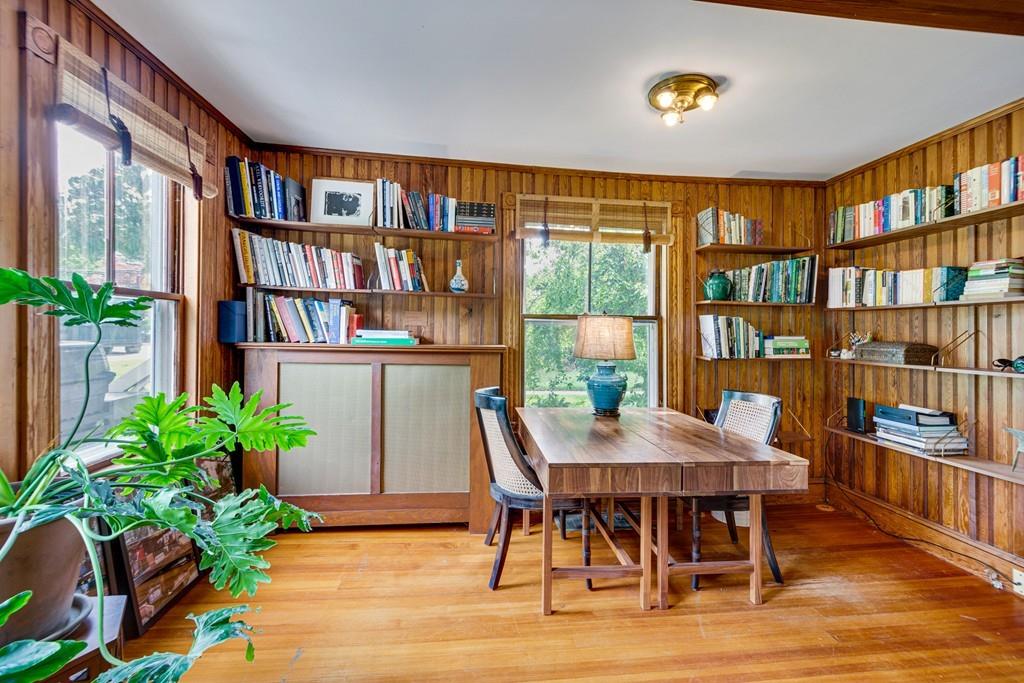208 Ridge Street Winchester, MA 01890 - Photo 12 of 42 a view of a dining room with furniture window and wooden floor