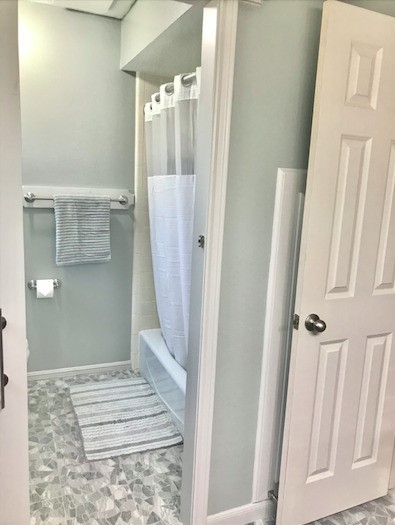 5219 Glenmere Lane Spring, TX 77379 - Photo 25 of 36 a view of a bathroom from the hallway