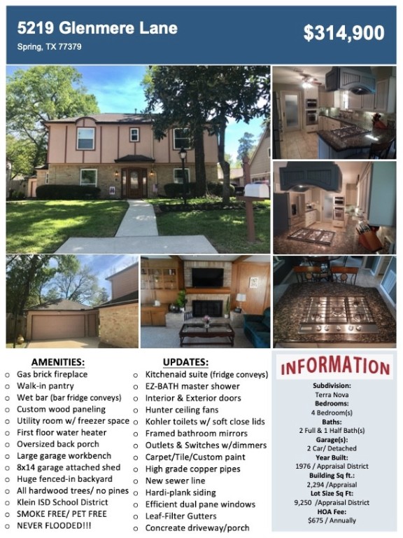 5219 Glenmere Lane Spring, TX 77379 - Photo 36 of 36 a picture of a bench in front of a building