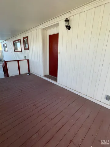 a view of an front door