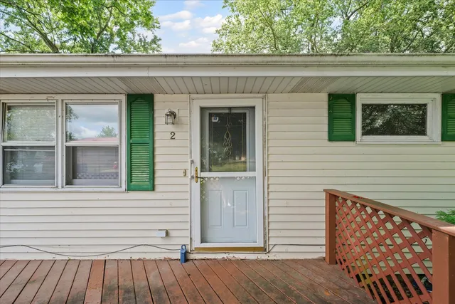 a view of a house with a door