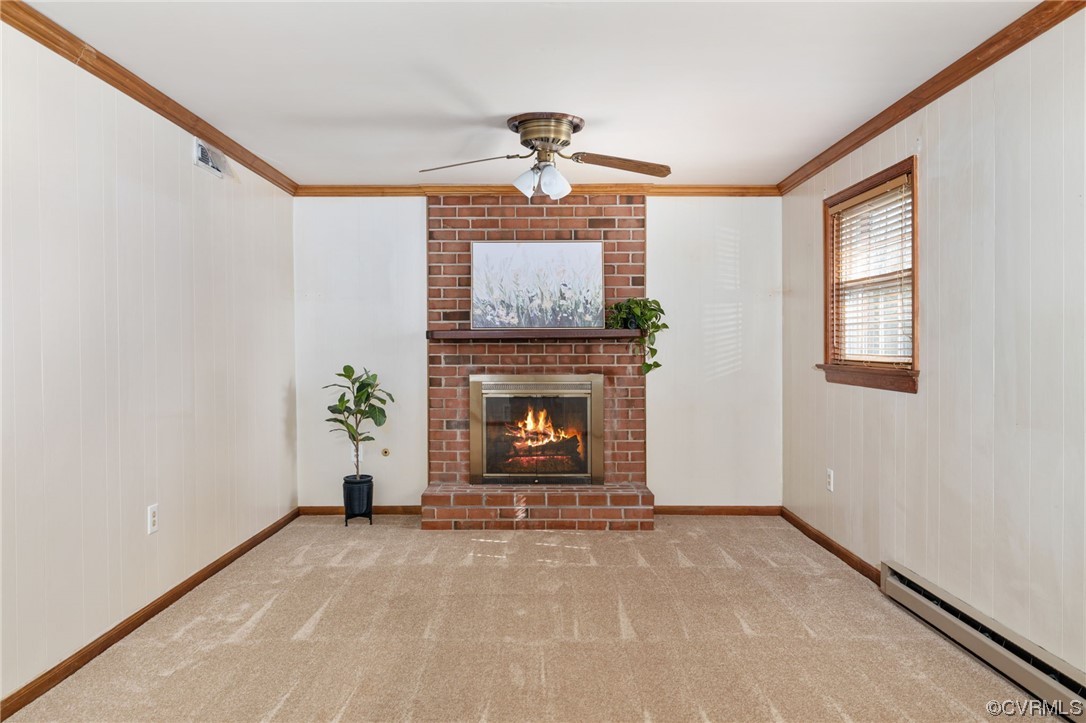 1430 Robindale Road North Chesterfield, VA 23235 - Photo 16 of 33 Family Room w/Woodburning Fireplace