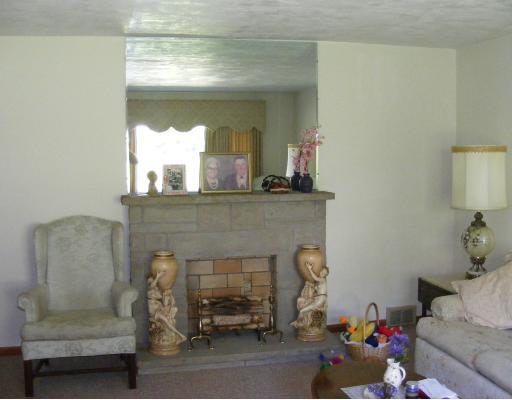 320 McClelland Road Canonsburg, PA 15317 - Photo 3 of 8 Living Room. Living Room has a decorative stone fireplace. All hardwood floors under the carpet. Front picture window.