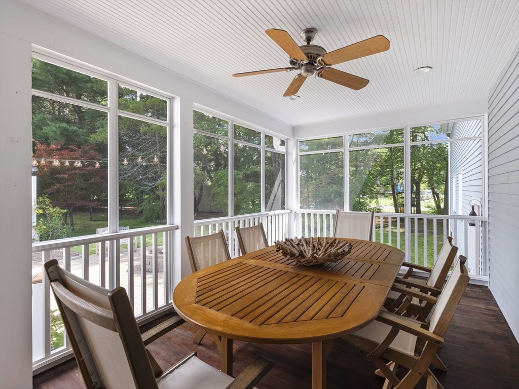 22 Bryant Road Lexington, MA 02420 - Photo 13 of 40 a view of a dining room with furniture window and outside view