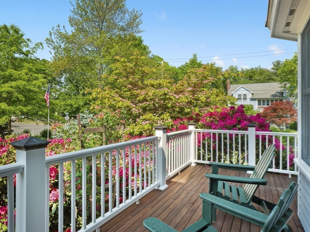 22 Bryant Road Lexington, MA 02420 - Photo 32 of 40 a view of a chairs on the deck