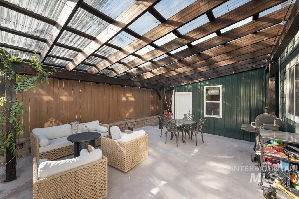 417 East E Street Moscow, ID 83843 - Photo 27 of 29 View of patio with outdoor dining space and an outdoor living space