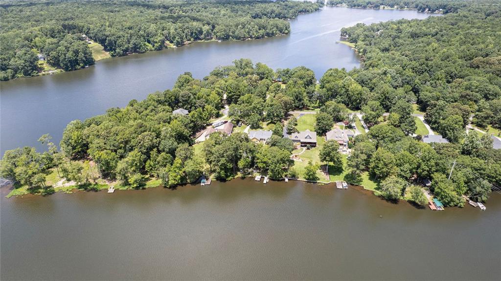 96 Pointe View Court Jackson, GA 30233 - Photo 35 of 36 an aerial view of a houses with a lake view