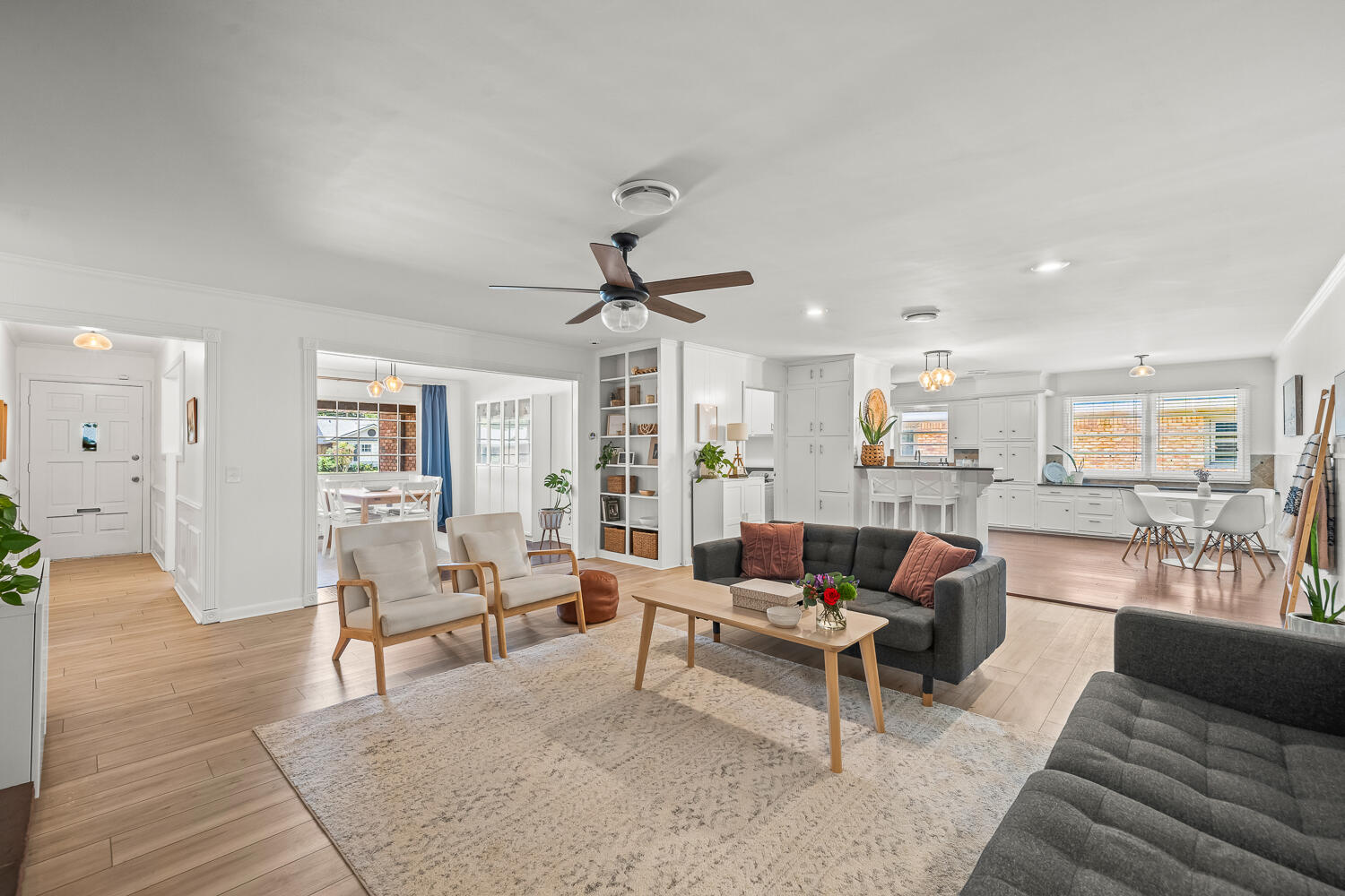 3418 62nd Street Lubbock, TX 79413 - Photo 2 of 45 a living room with furniture and wooden floor