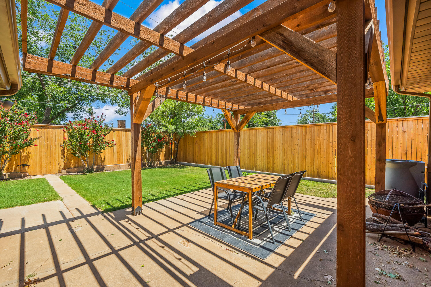 3418 62nd Street Lubbock, TX 79413 - Photo 40 of 45 a view of a backyard with sitting area