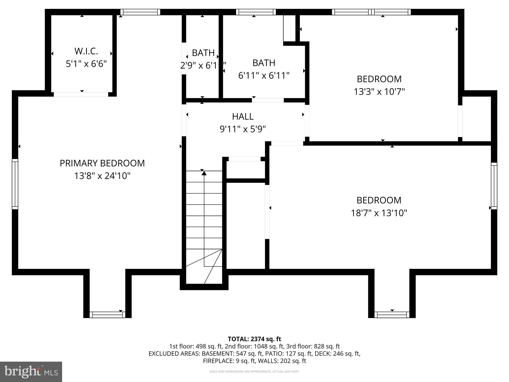 6200 Rockhurst Road Bethesda, MD 20817 - Photo 30 of 31 Second level floor plan