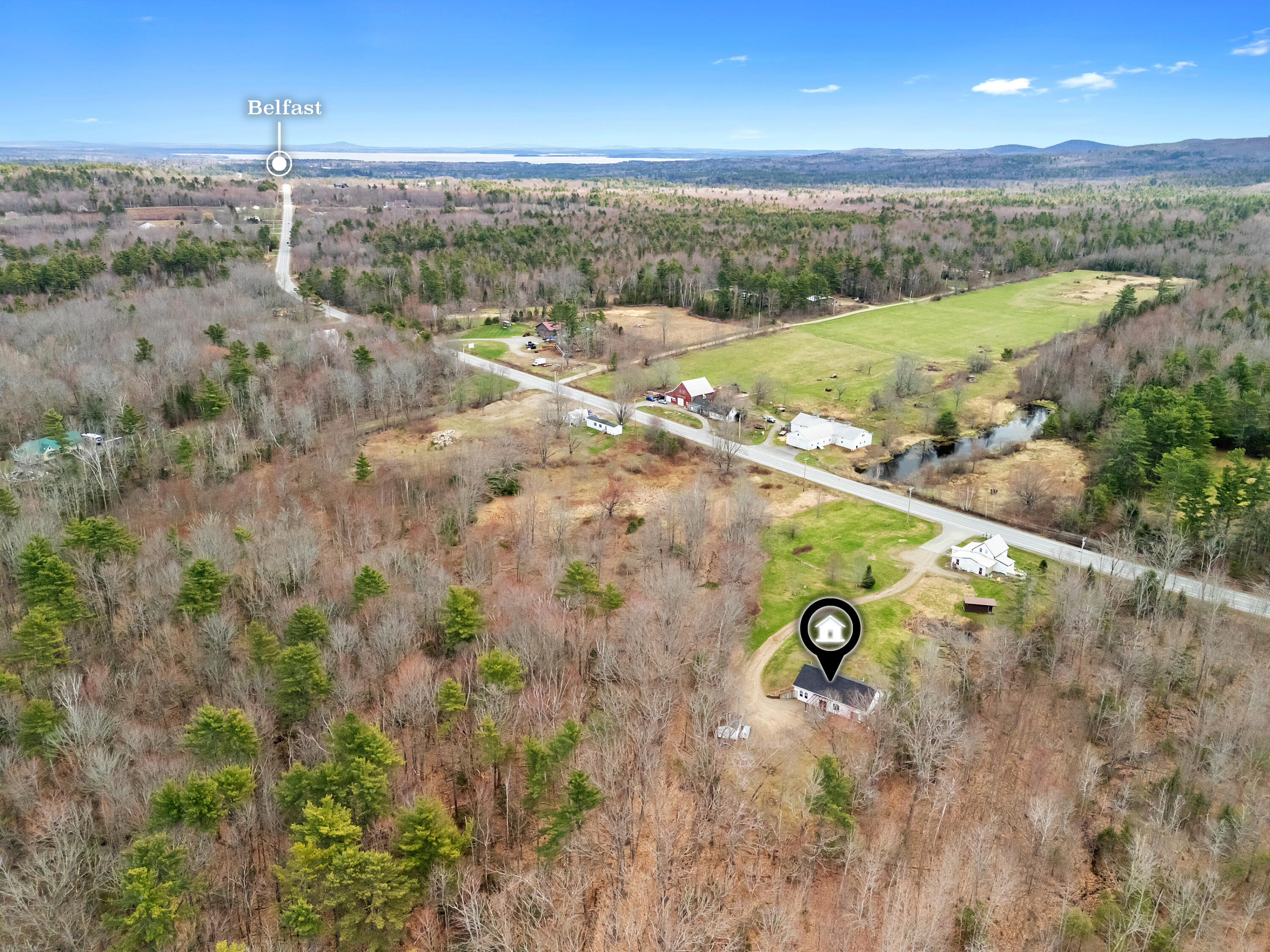 65 B Augusta Road Belmont, ME 04952 - Photo 39 of 40 View to Belfast