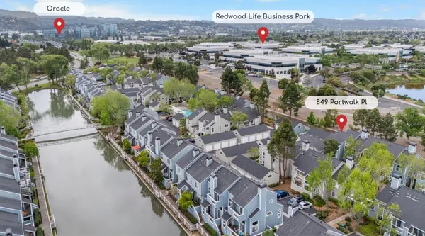 a aerial view of city