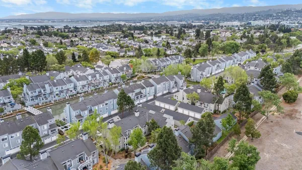 an aerial view of multiple house