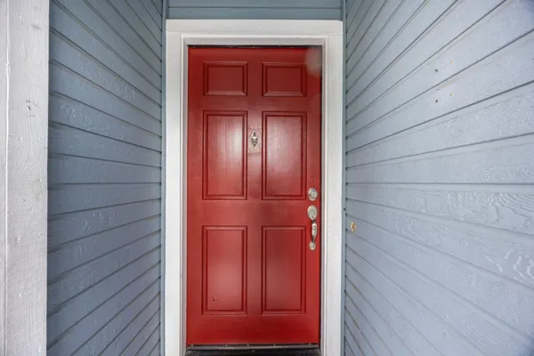 a view of front door