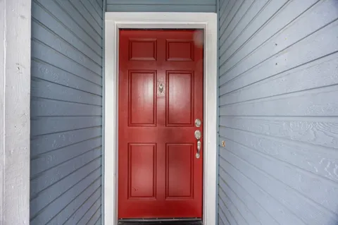 a view of front door