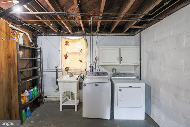 a view of a storage room