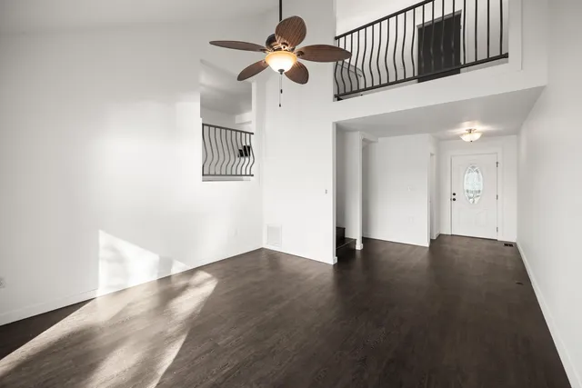 a view of an entryway with staircase