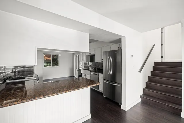 a view of city from a balcony