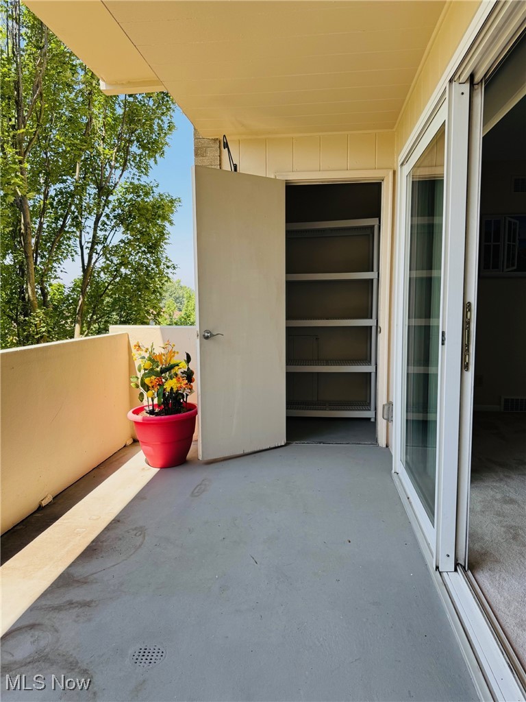 2089 Wooster Road, Unit C42 Rocky River, OH 44116 - Photo 6 of 43 Great balcony storage for your patio furniture
