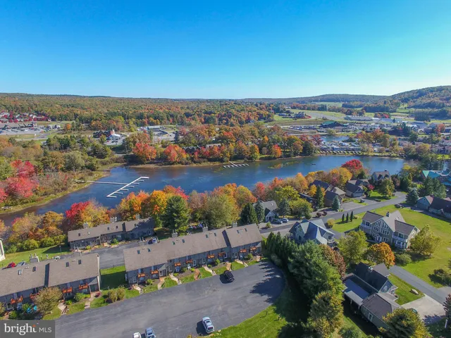an aerial view of a city