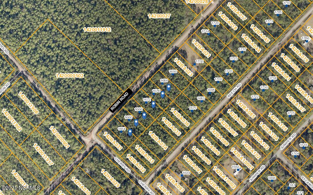 1660 Robin Road Boiling Spring Lakes, NC 28461 - Photo 1 of 1 AERIAL