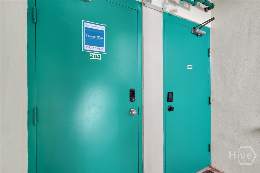 214 Butler Avenue, Unit 204 Tybee Island, GA 31328 - Photo 30 of 41 rear access door