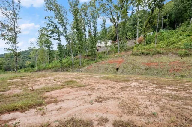 a view of an empty room and wooden floor