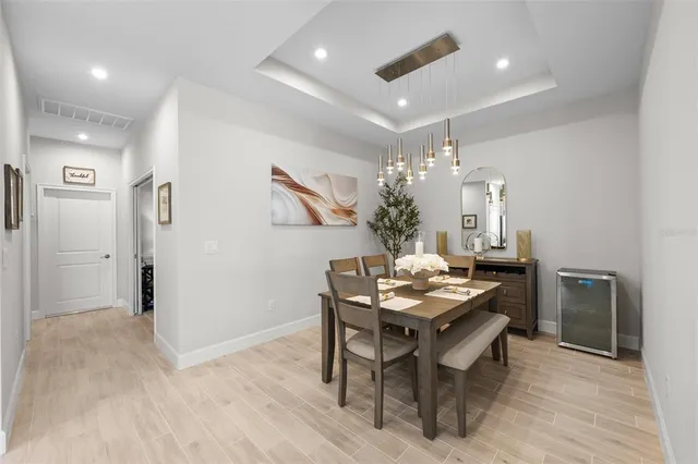 a workspace with furniture and window