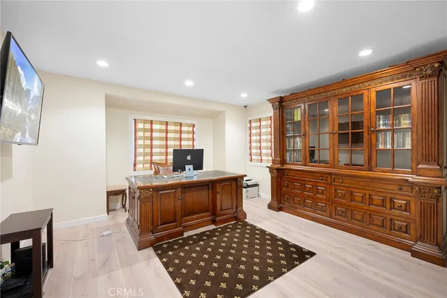 a room with furniture and window