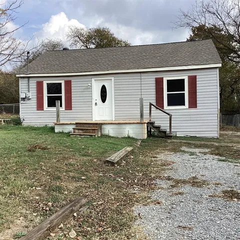 a backyard of a house