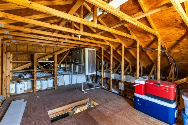 a view of gym with large trees