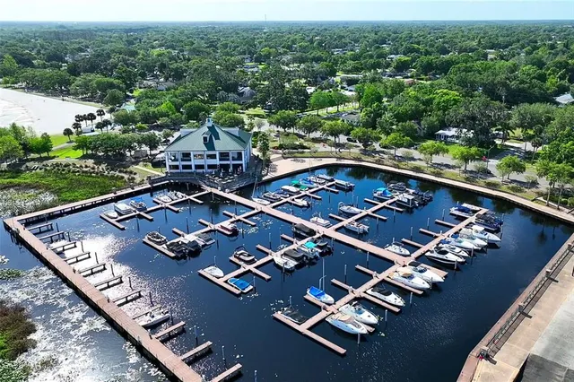 an aerial view of residential house with outdoor space