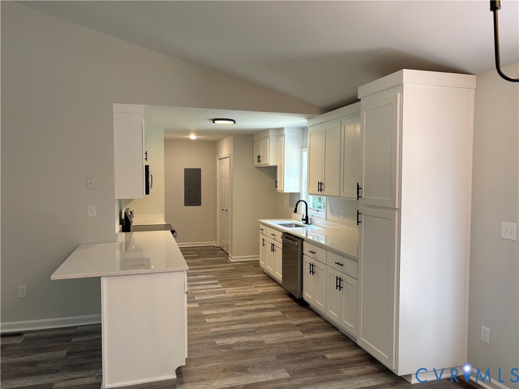 14002 Sunnybrook Road Petersburg, VA 23805 - Photo 4 of 21 Modern kitchen featuring white shaker cabinetry, l
