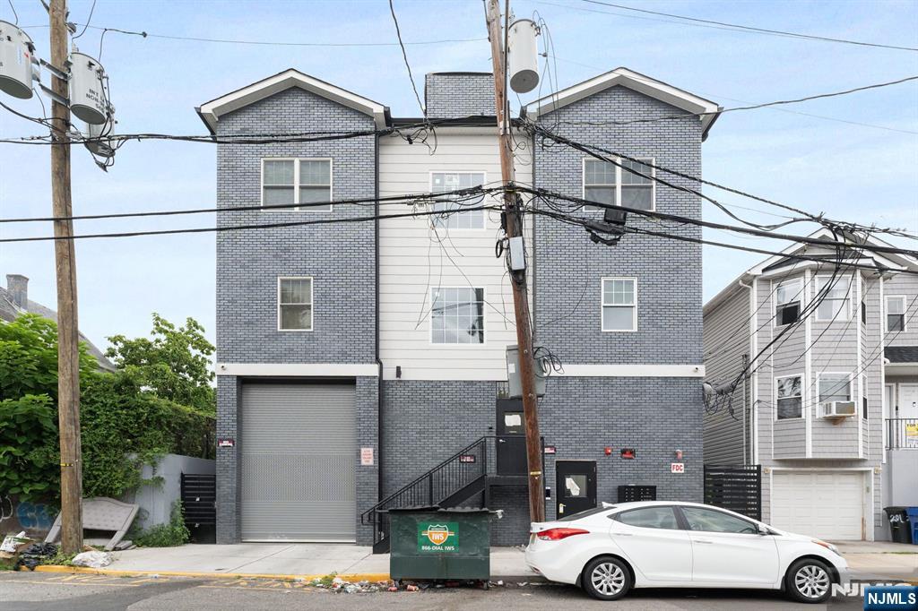 a car parked in front of a building