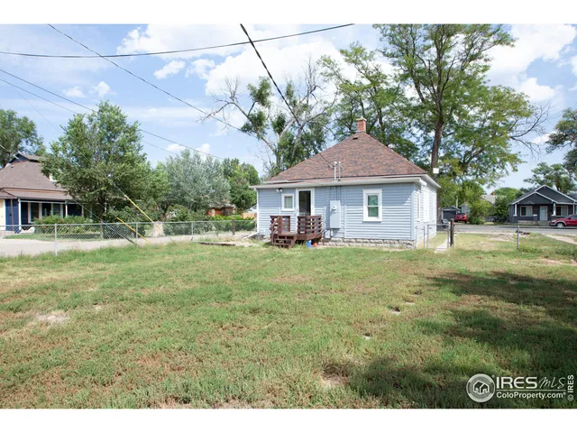 a backyard of a house