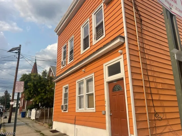 a front view of a building