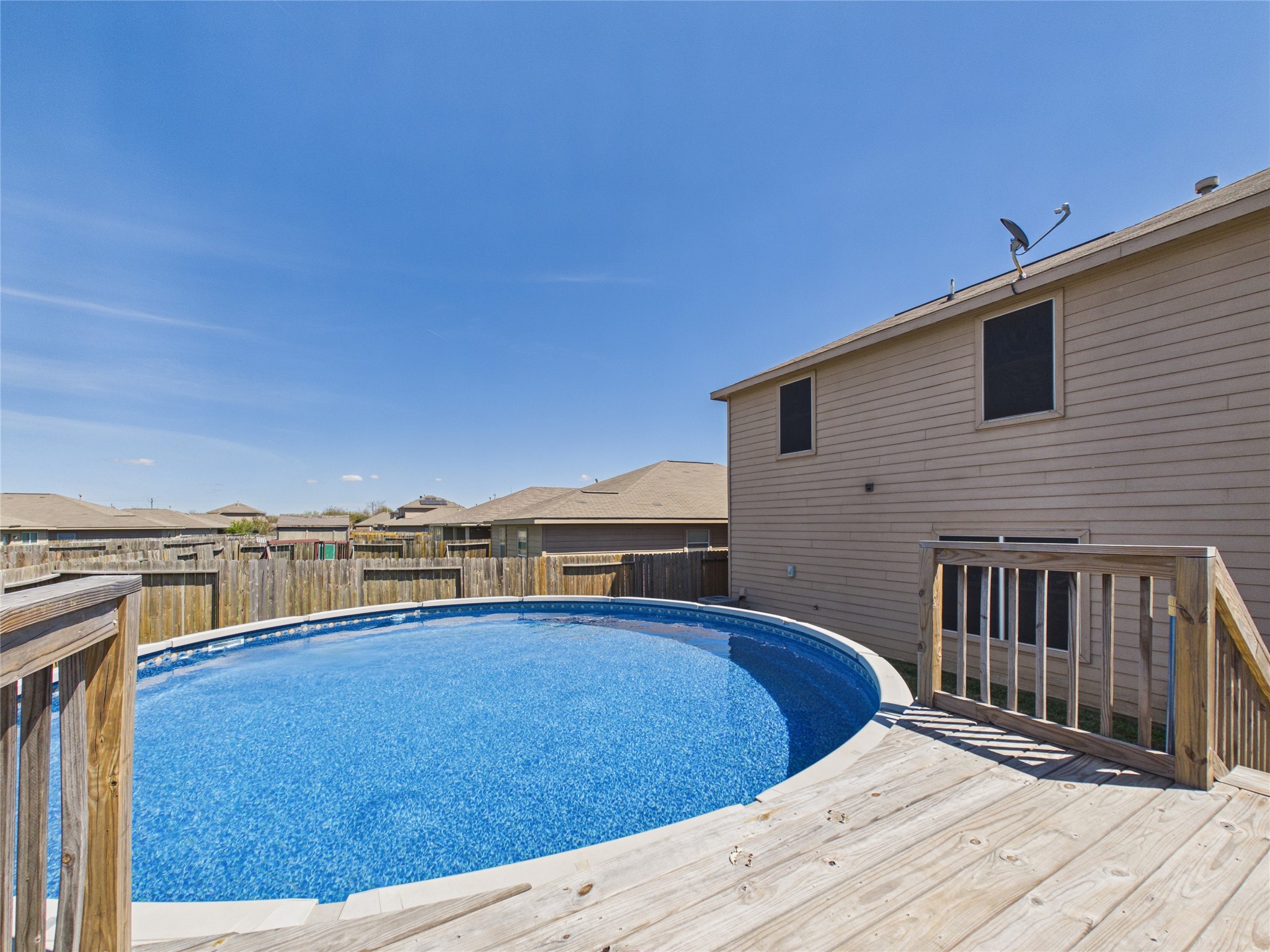 911 Marigold Road Baytown, TX 77521 - Photo 32 of 32 The above ground pool is ideal for those summer days.