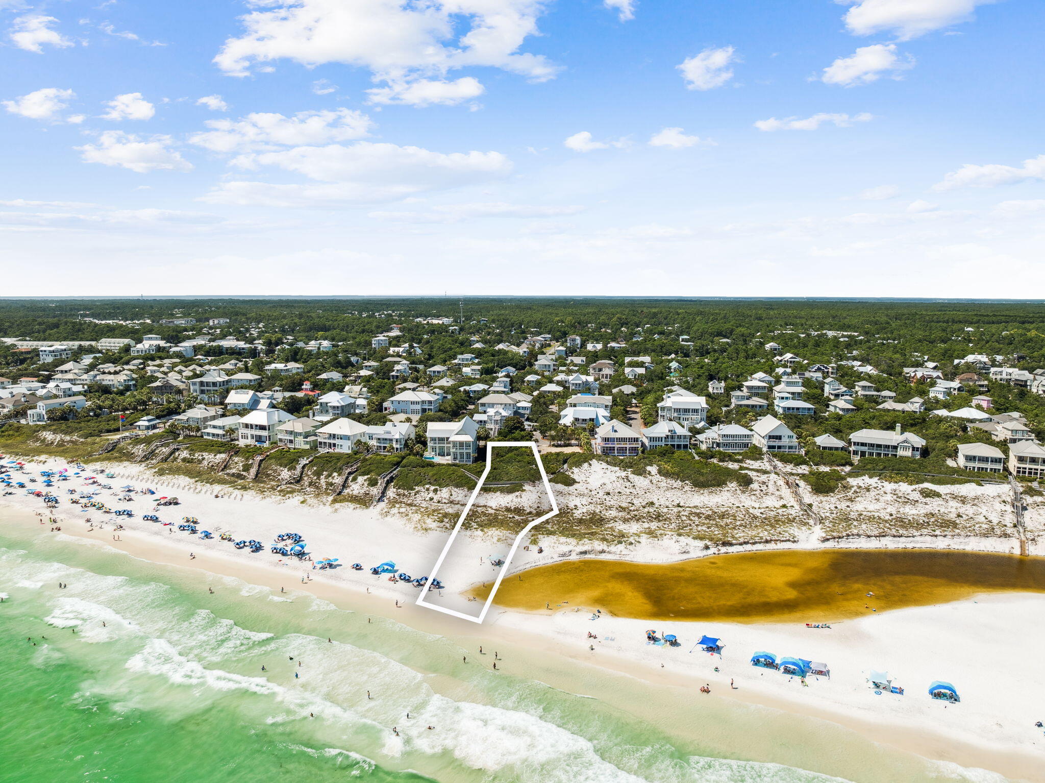 Lot 12 Old Beach Road Santa Rosa Beach, FL 32459 - Photo 3 of 7 an aerial view of residential houses with outdoor space