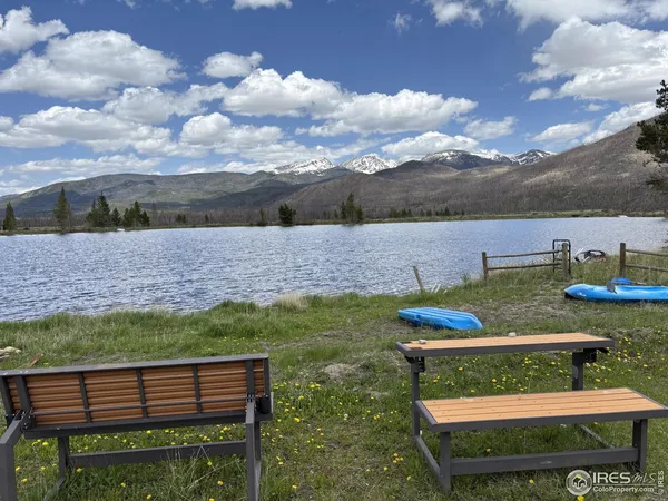 a view of yard with outdoor seating