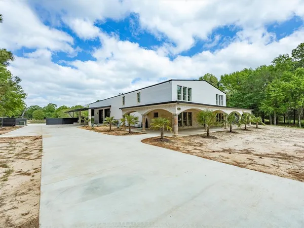 a view of a volley ball court