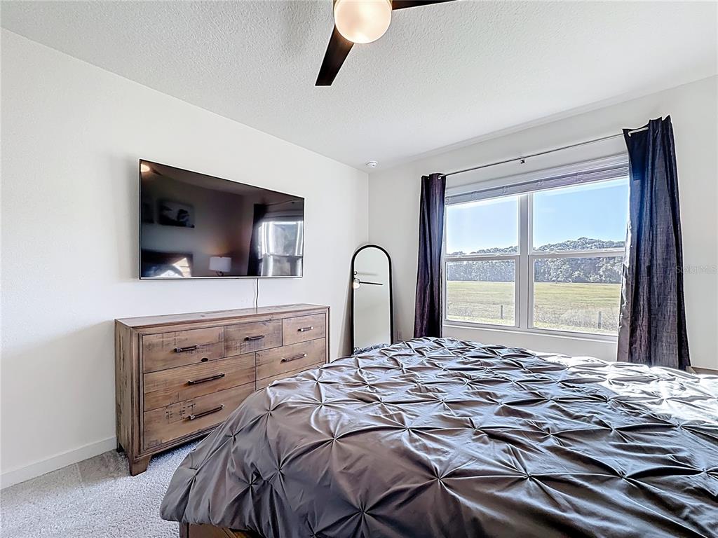 348 Talisi Loop St. Cloud, FL 34771 - Photo 23 of 35 a bedroom with a bed and a flat screen tv