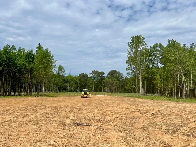 a view of outdoor space with a garden